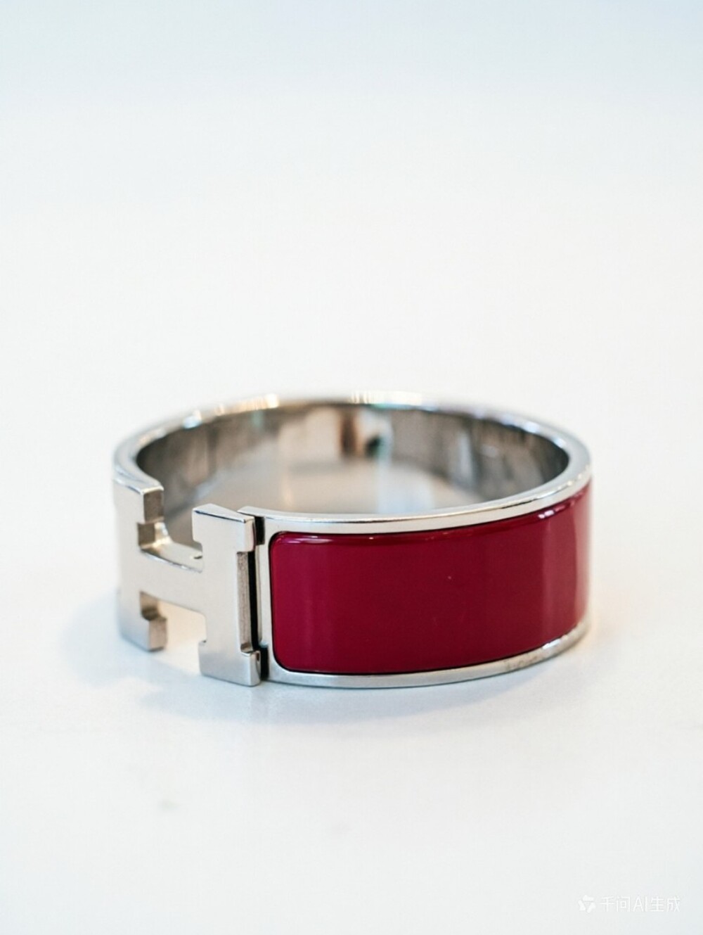 HERMES Enamel Wide Clic Clac H Bracelet
